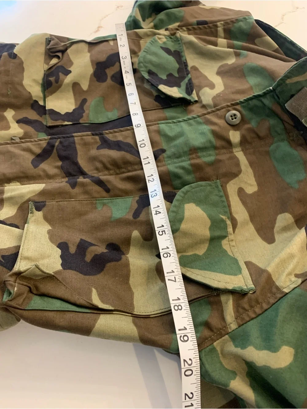 Vintage Field Camouflage Jacket Military Cold Weather Lined Men’s Size XS 1990’s